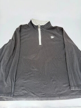Anheuser-Busch Quarter-Zip Polo Gray XL